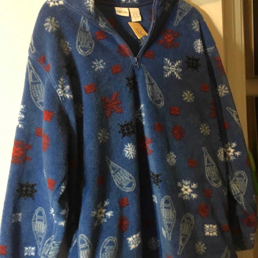 NWT polar fleece pullover with pockets, M